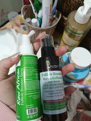 Customer photo review of Follicle Booster StrandnHance Hair serum
