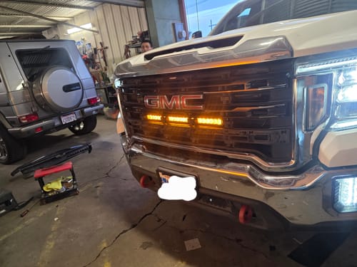 Customer photo review of Dual Color 4D Lens Strobe Straight Single Row Led Light Bar