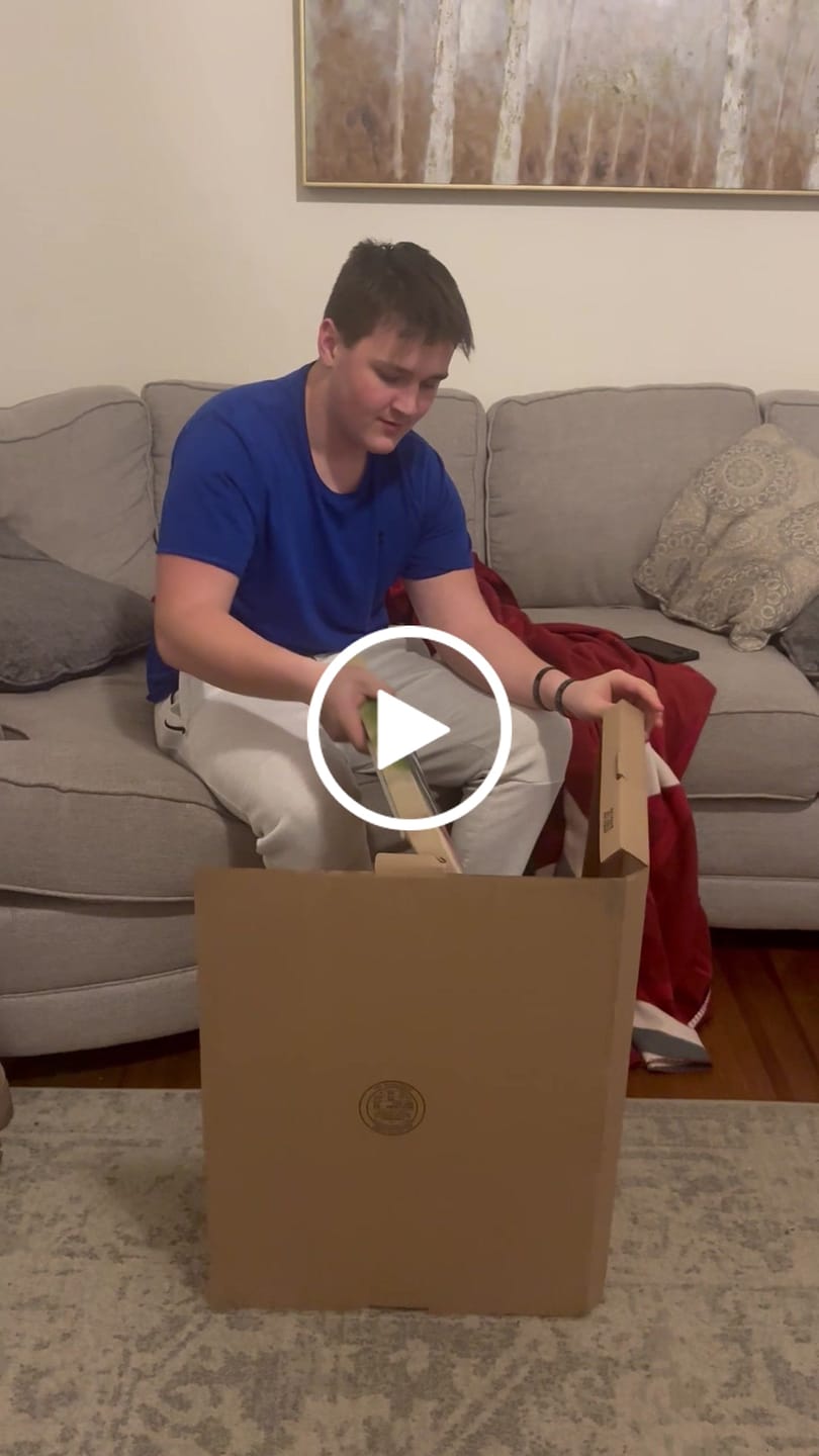 Customer video review of Personalized Sports photo Painting