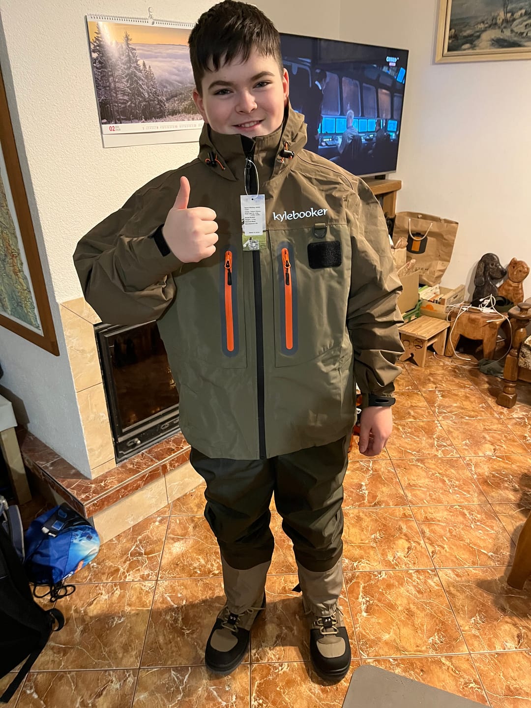 Customer photo review of Kylebooker Fly Fishing Wading Jacket WJ002