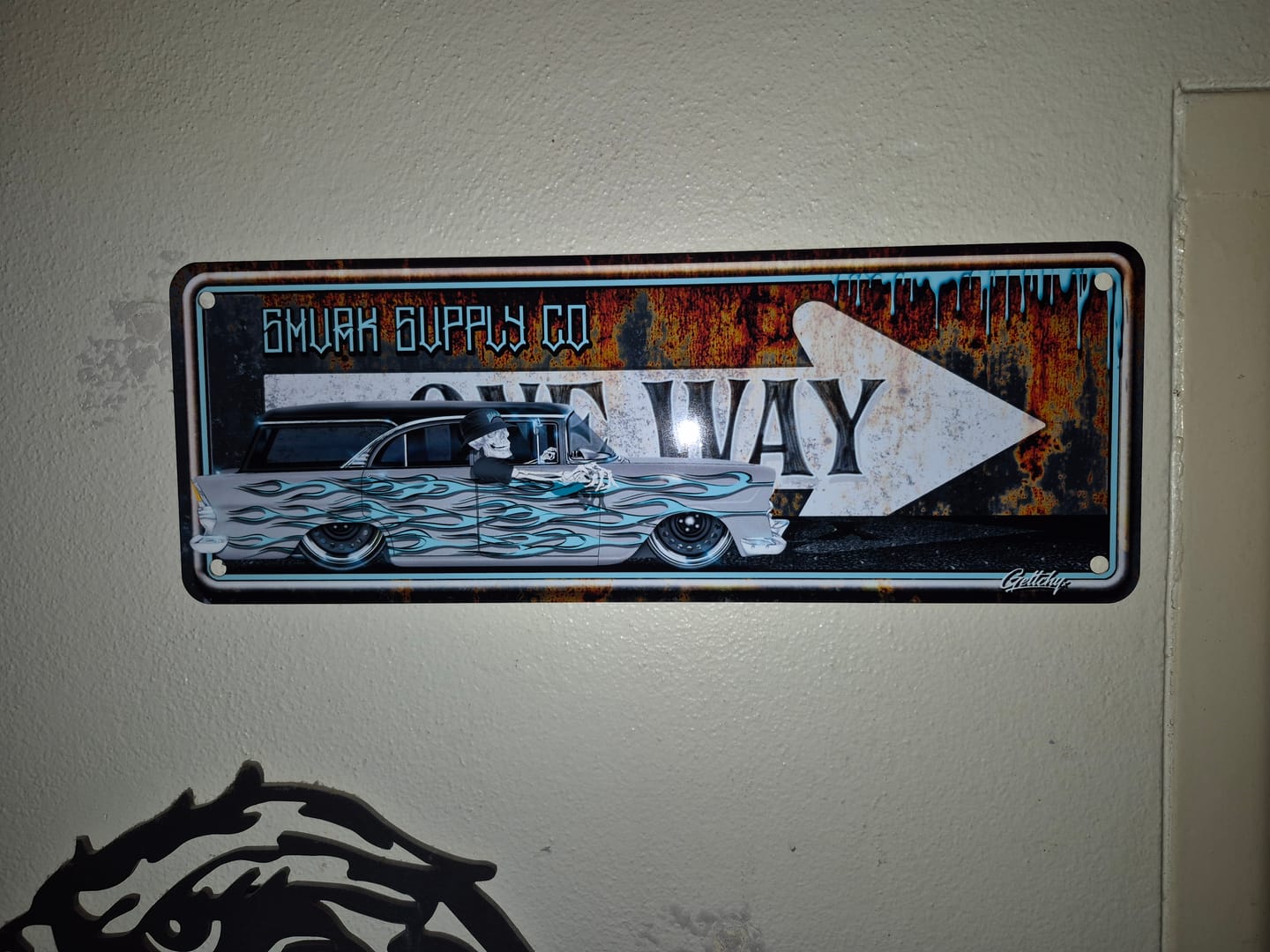 Customer photo review of KUSTOM JALOPY Aussie Holden Number Plate Man Cave Sign
