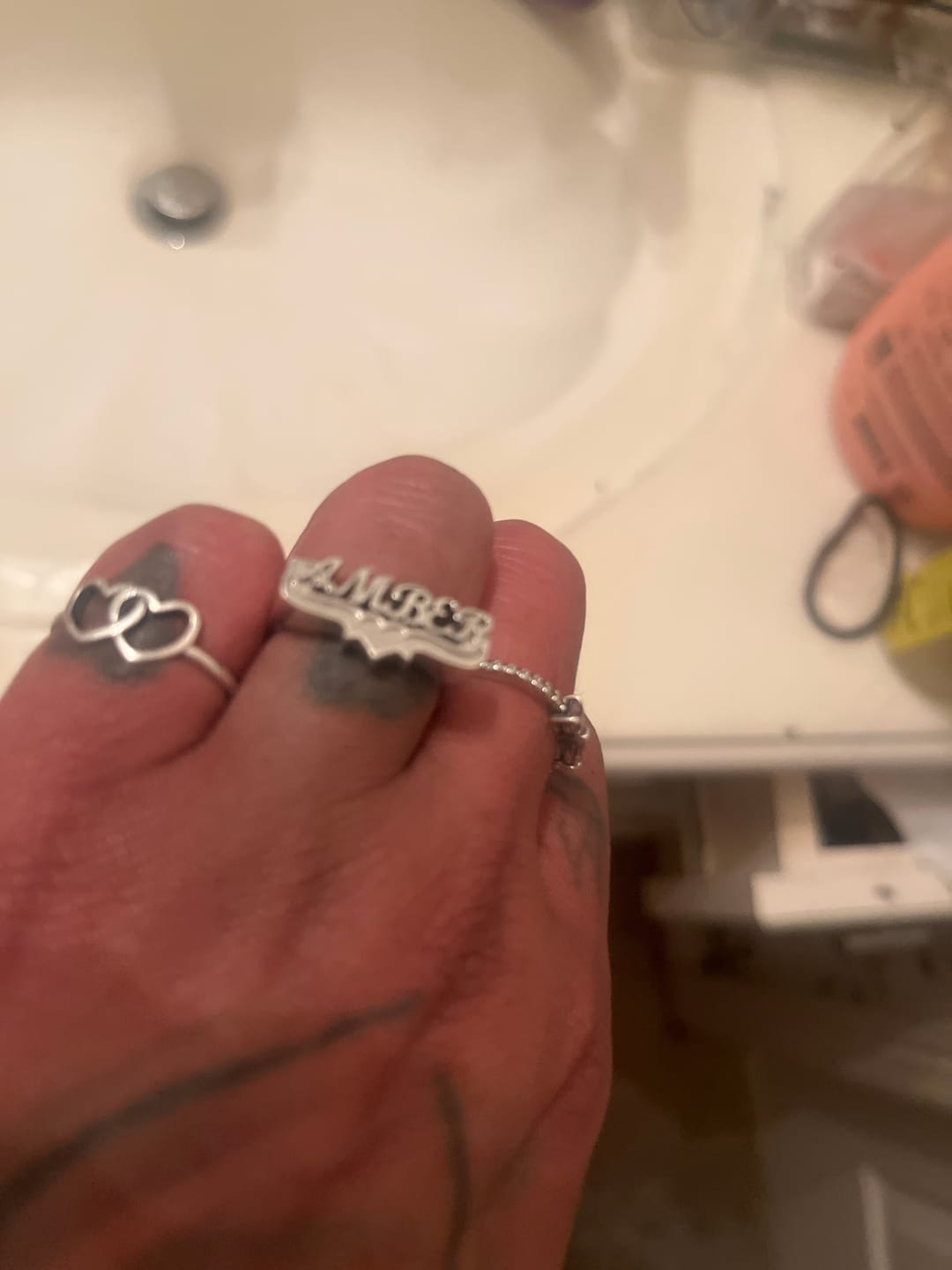 Customer photo review of 3D Name Ring