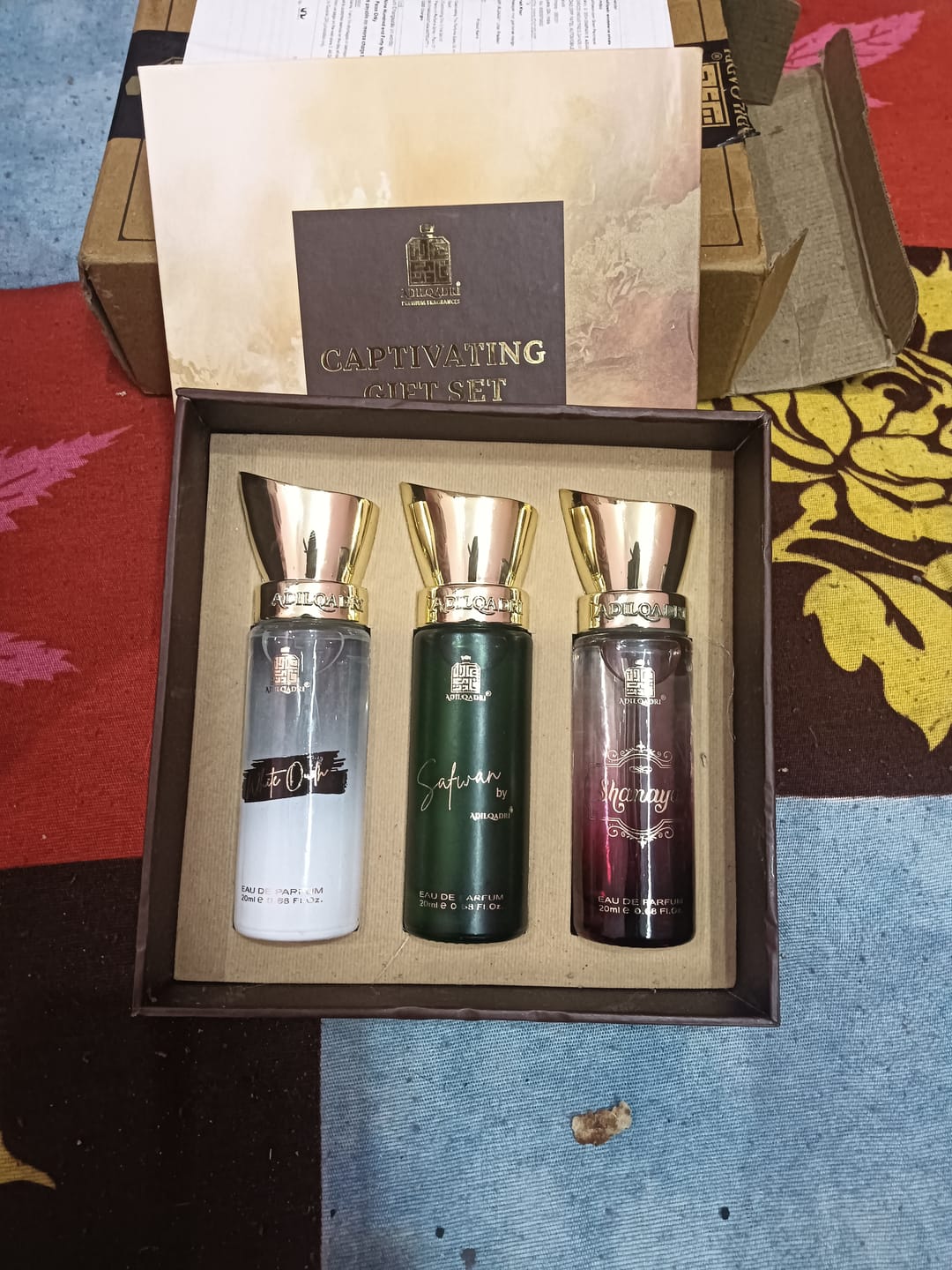 Customer photo review of Captivating Trio 3 Pcs Set Of Premium Perfume Spray
