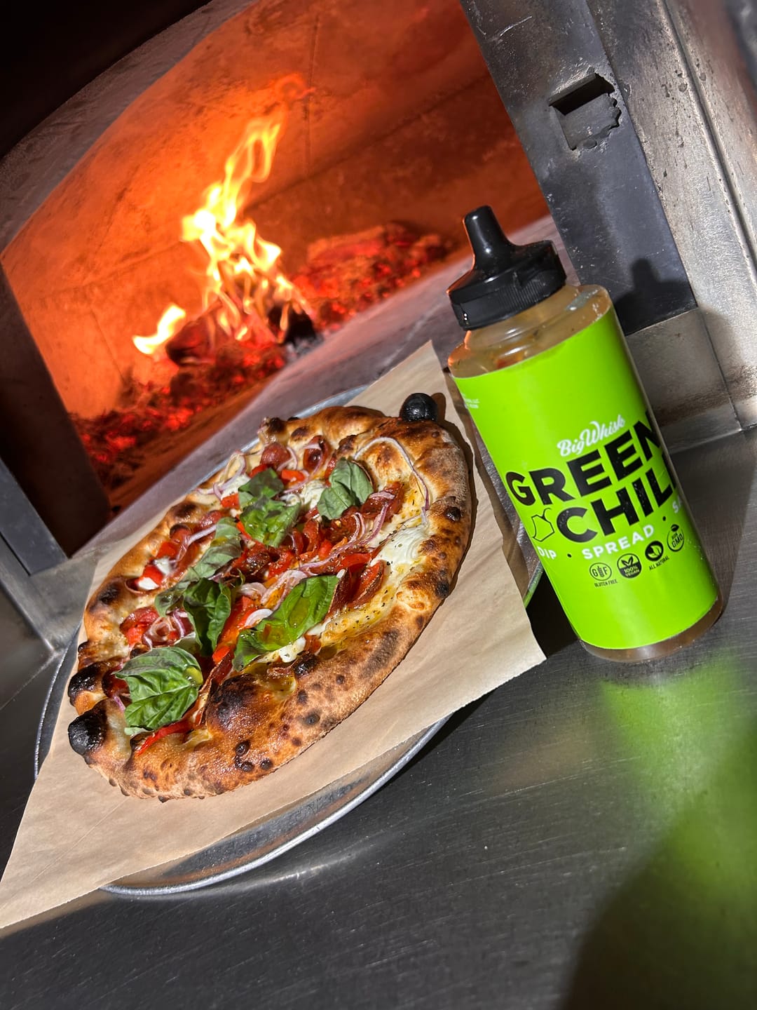 Customer photo review of Green Chili Jam Squeeze Bottle