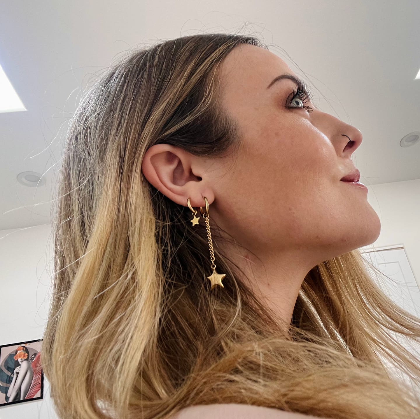 Customer photo review of Puffy Star Chain Charm