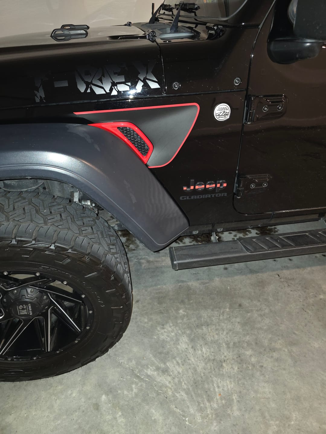 Customer photo review of JEEP Gladiator Emblem Overlay Decal Set | Fits 2020+ Jeep Gladiator