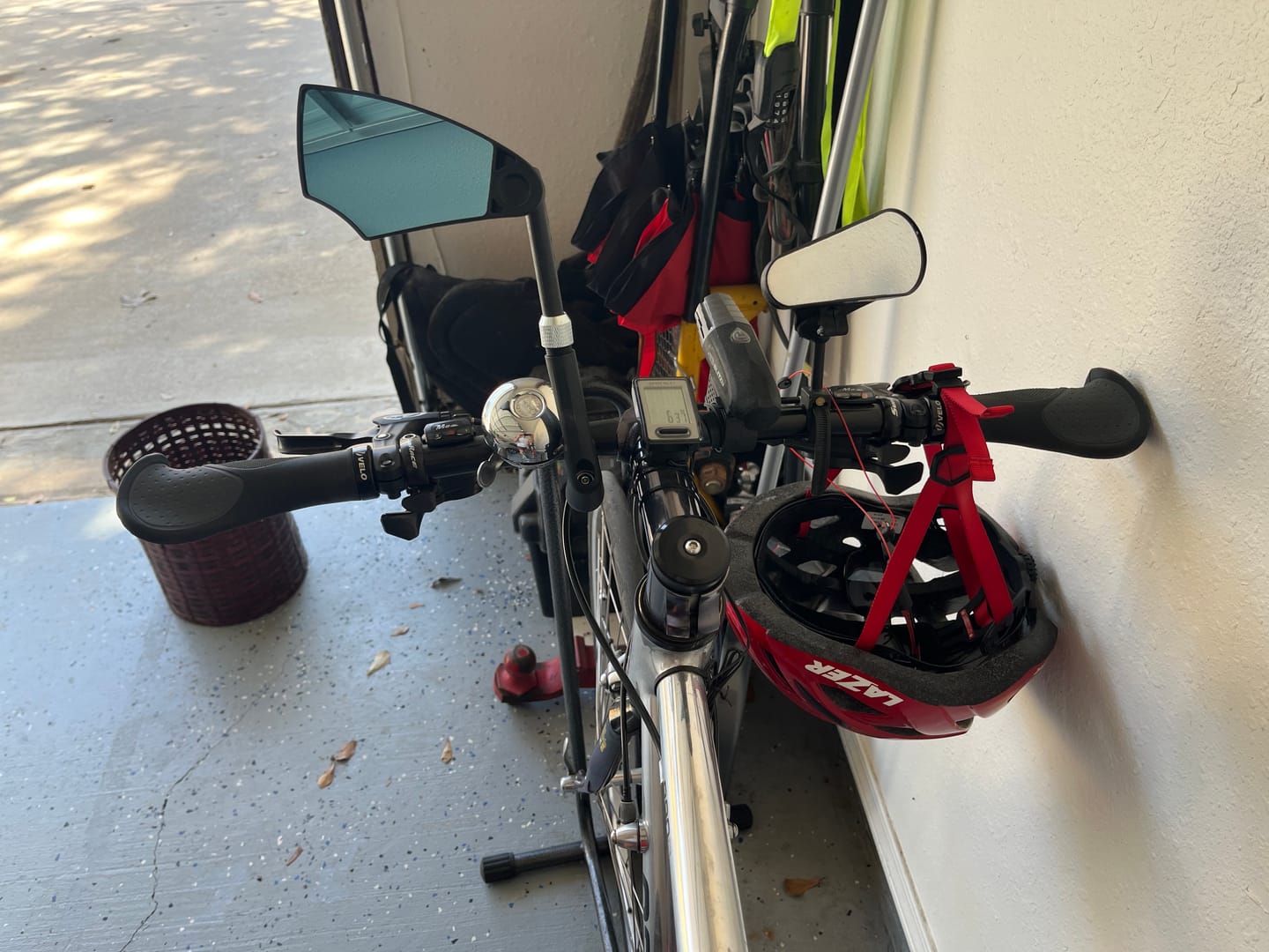 Customer photo review of Anti-Glare Bike Mirror