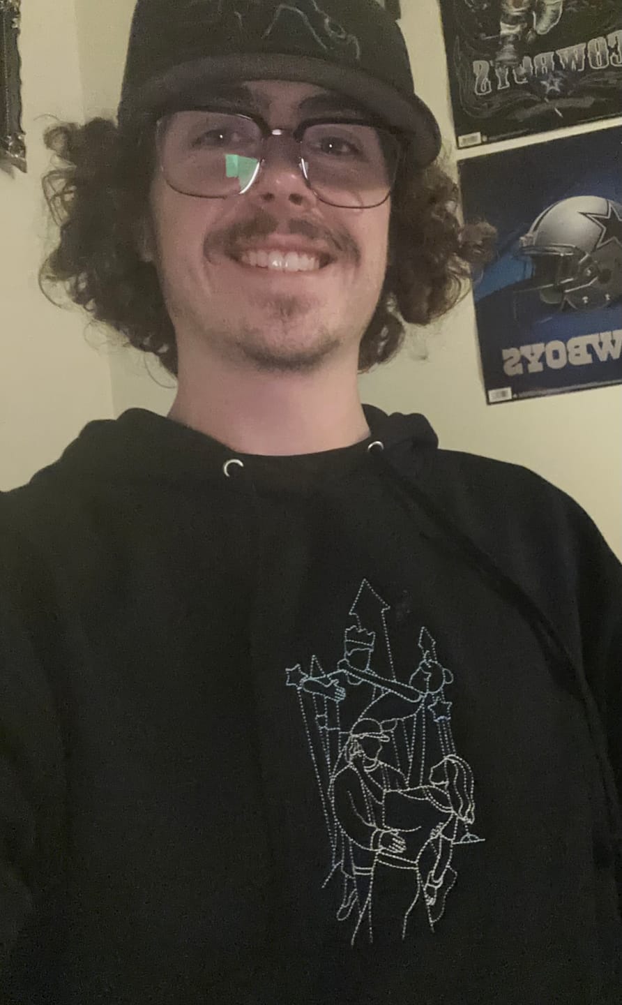 Customer photo review of Soulmate Custom Embroidered Photo Hoodie