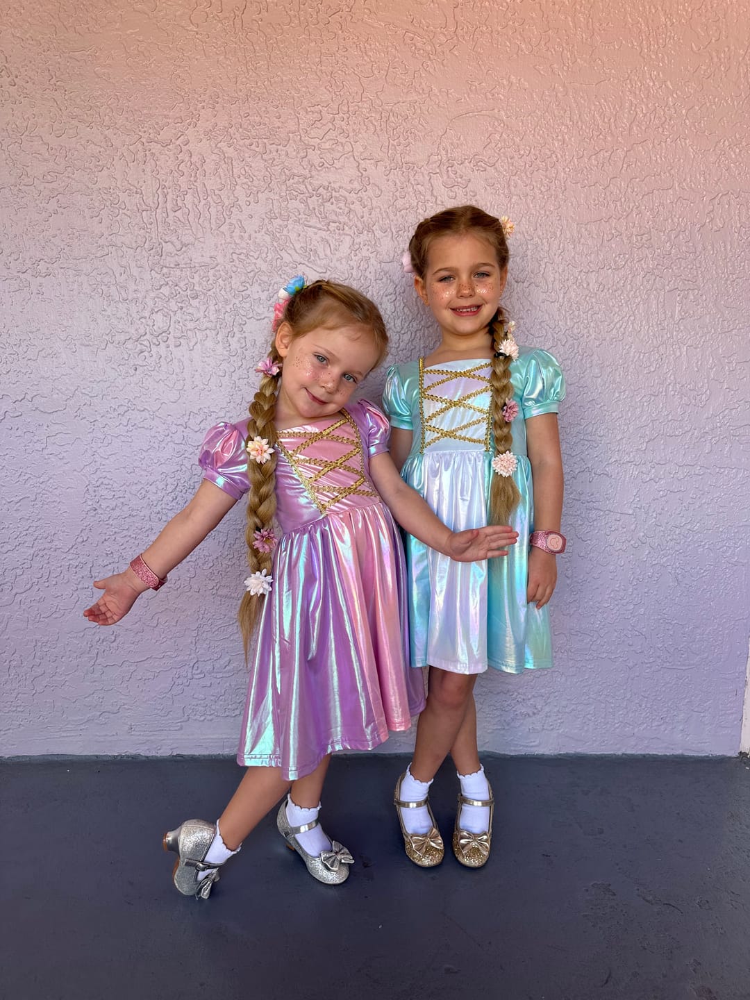 Customer photo review of Metallic Rapunzel Twirl Dress