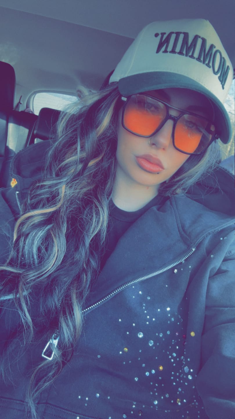 Customer photo review of Aelfric Eden Rhinestone Boxy Zip Up V302 Hoodie