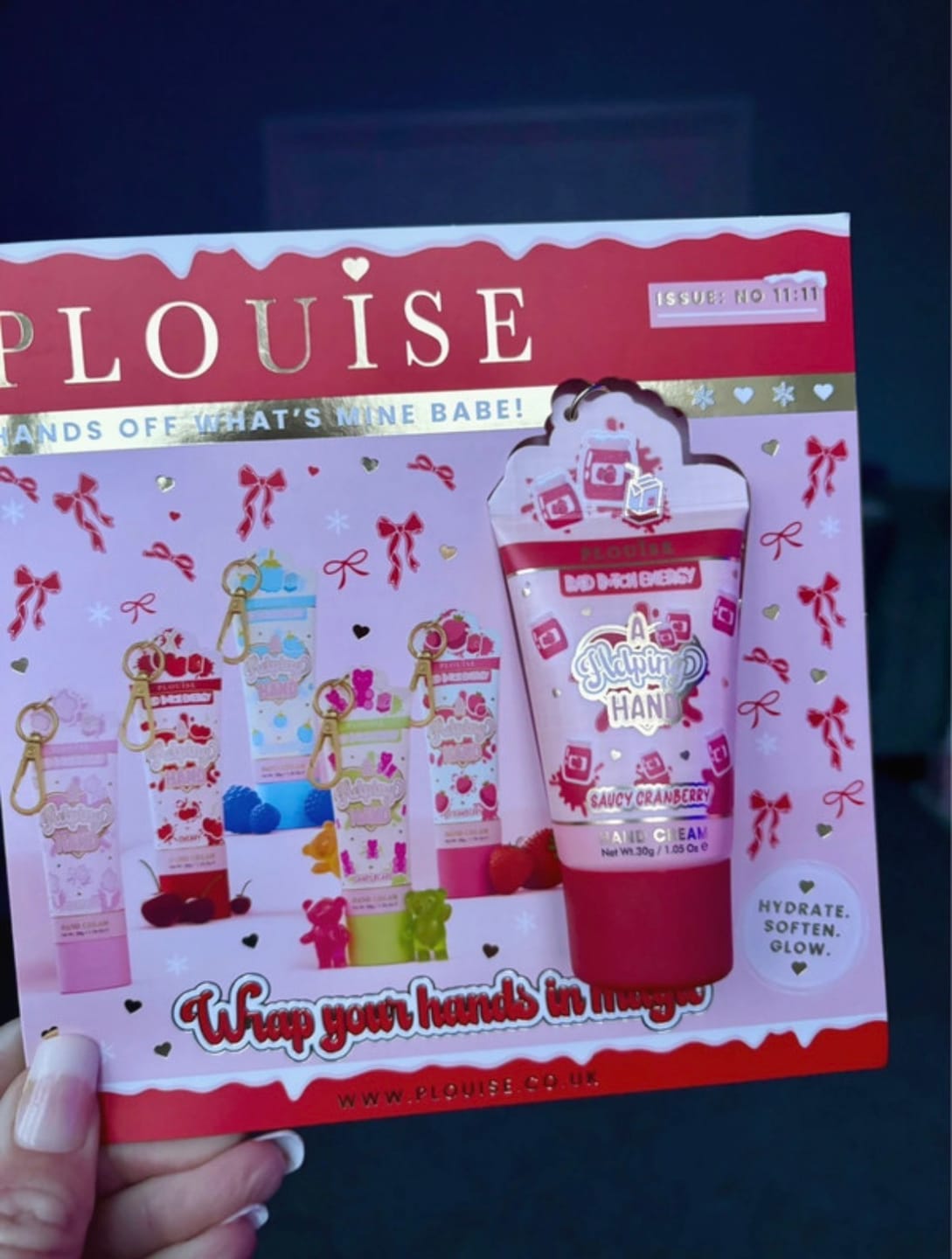 Customer photo review of P.Louise Christmas Magazine - Saucy Cranberry Hand Cream