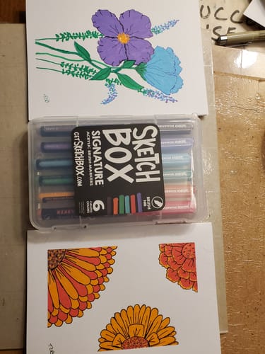 Customer photo review of SketchBox Signature Paint Marker- 6 Set