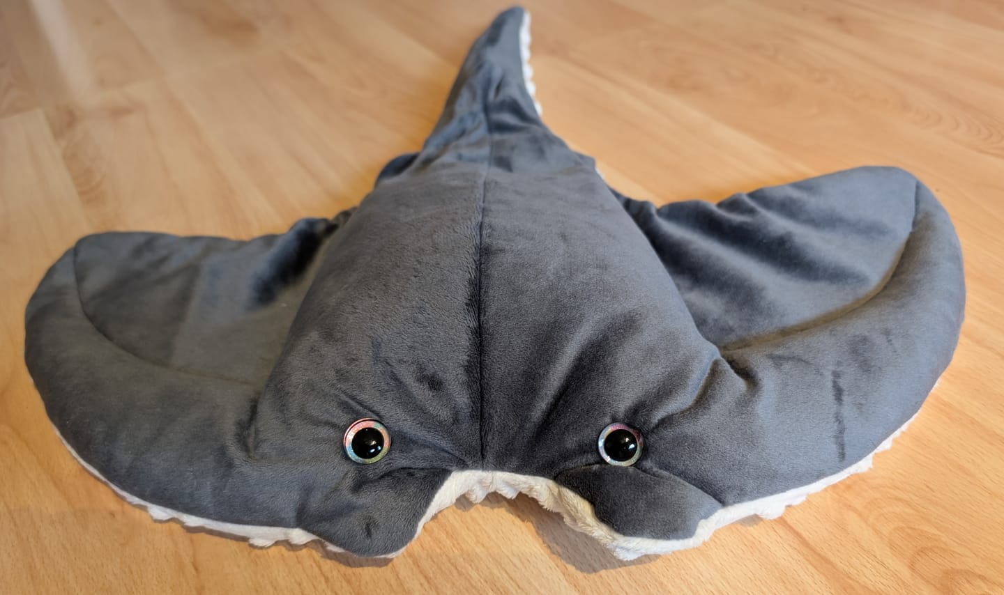 Customer photo review of Plain Plush Fleece Fabric