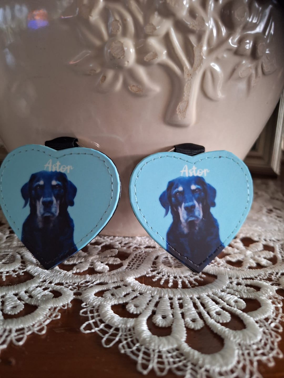 Customer photo review of Huisdier portret - Gepersonalliseerde sleutelhanger
