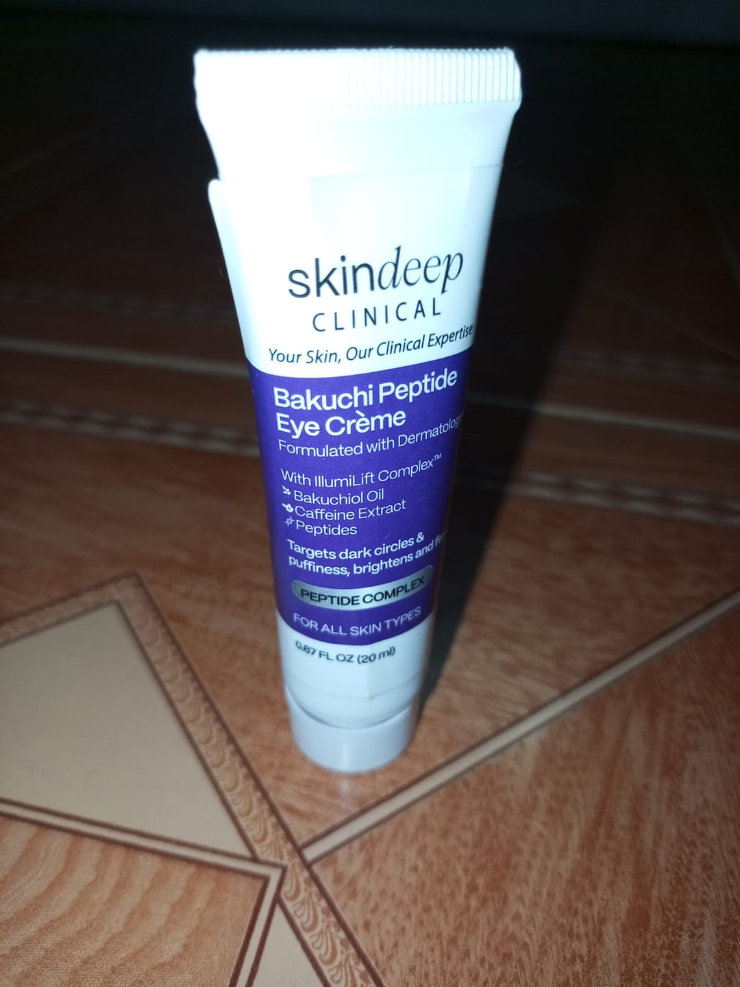 Customer photo review of Bakuchi Peptide Eye Crème