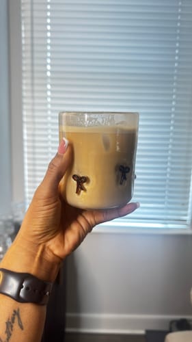 Customer photo review of Almond Coffee Syrup