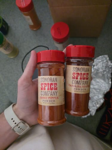 Customer photo review of World's Hottest Pepper Powders 5 Pack