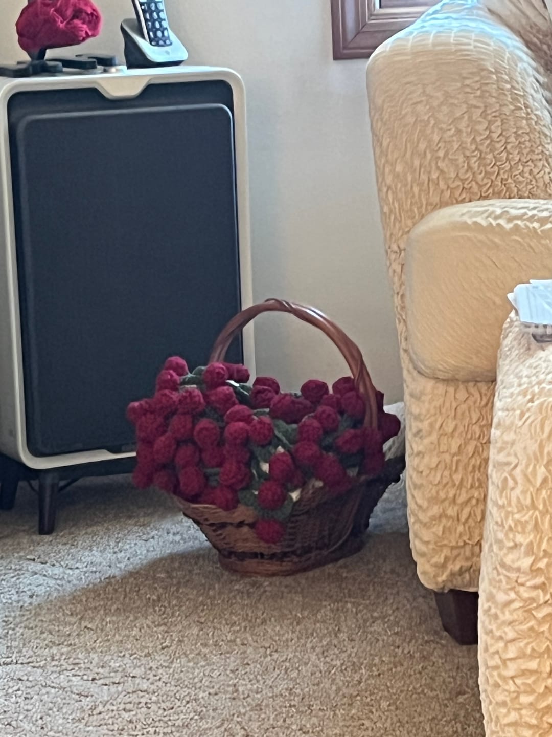 Customer photo review of CrochetPark™ 1980 Rose Bouquet Blanket DIY kit