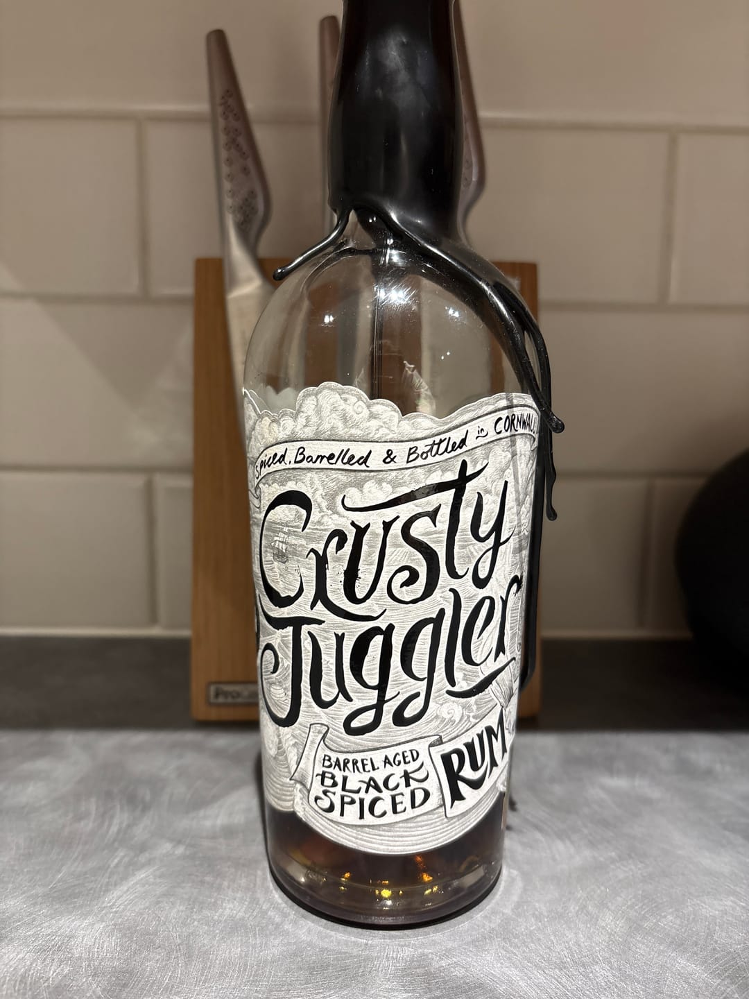 Customer photo review of Crusty Juggler Barrel Aged Black Spiced Rum