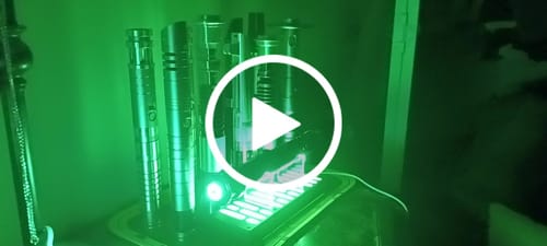 Customer video review of RGB Single Saber Display Stand