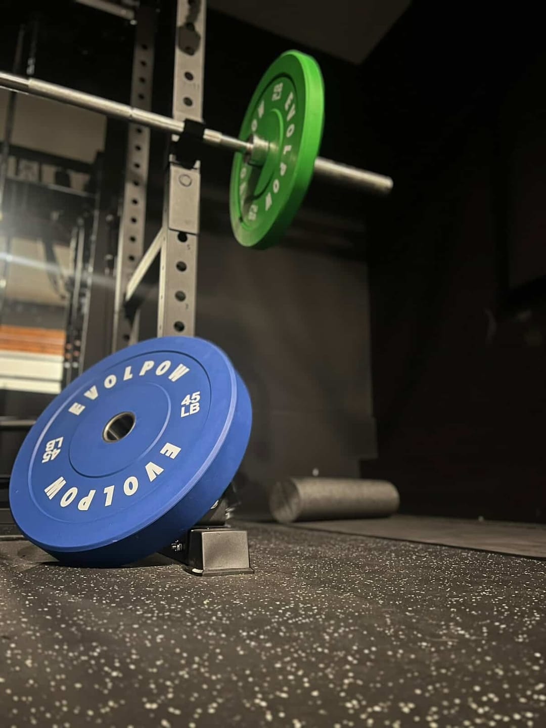 Customer photo review of EVOLPOW Color Low Bounce Bumper Plates Olympic Weight Plates