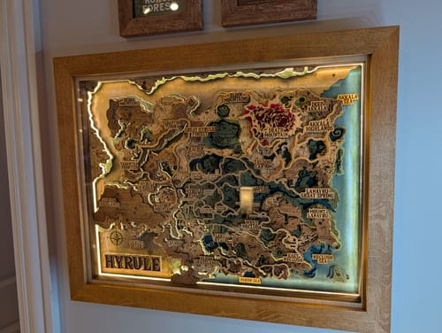 Customer photo review of 3D HYRULE WOOD MAP 2.0