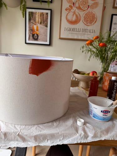 Customer photo review of Fabric Paint -- Orange