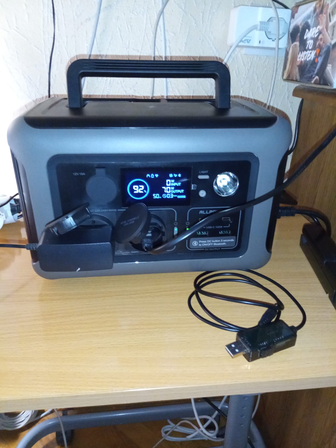 Customer photo review of ALLPOWERS R600 Portable Power Station 600W 299Wh LiFeP04 Battery