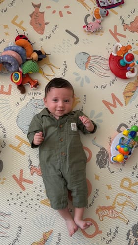 Customer photo review of Car Track/ ABC Africa Play Mat