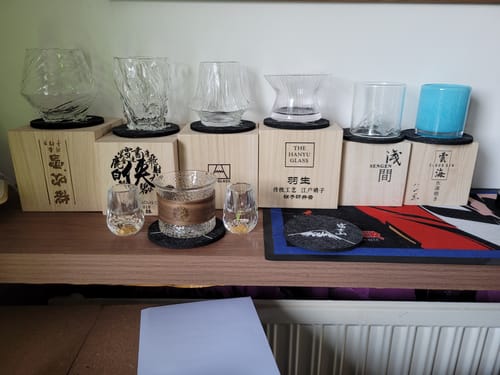 Customer photo review of Suisei - Handmade Japanese EDO Whiskey Glass