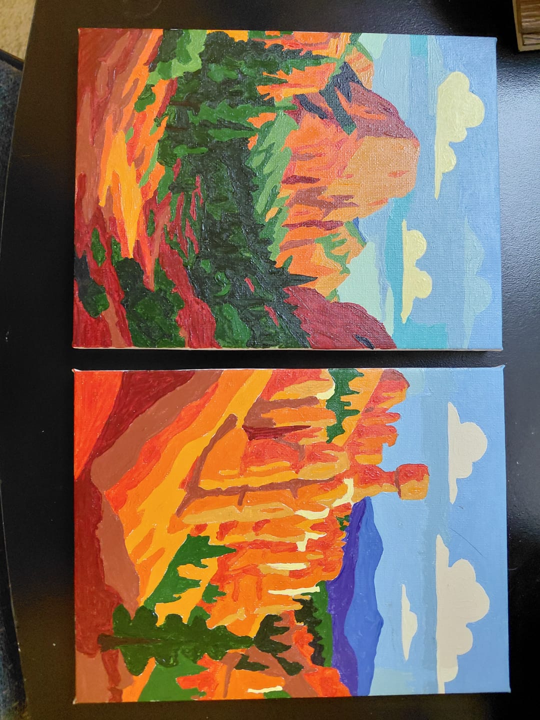 Customer photo review of 6 Mini Paintings - American National Parks Set