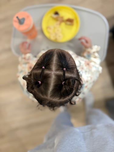 Customer photo review of Hair Sleek - Styling gel and taming wand