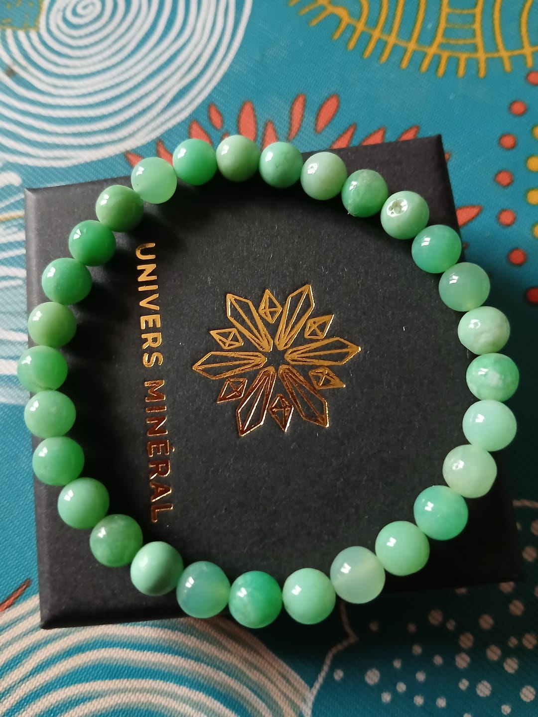 Customer photo review of Bracelet Chrysoprase