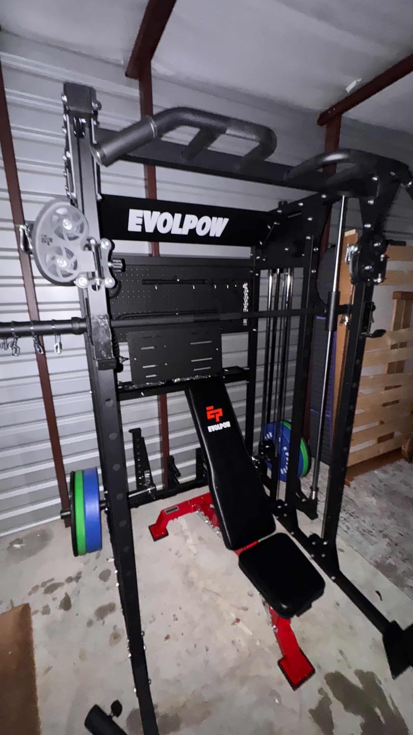 Customer photo review of EVOLPOW M2B Brute All-In-One Smith Machine Home Gym