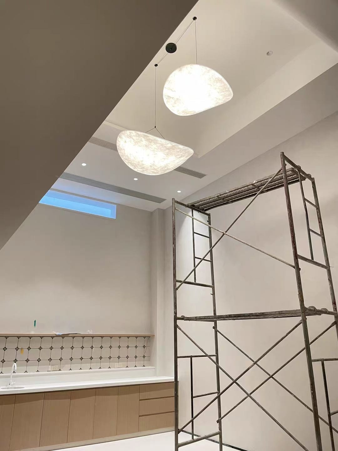 Customer photo review of Floating Cloud Tyvek Pendant Light