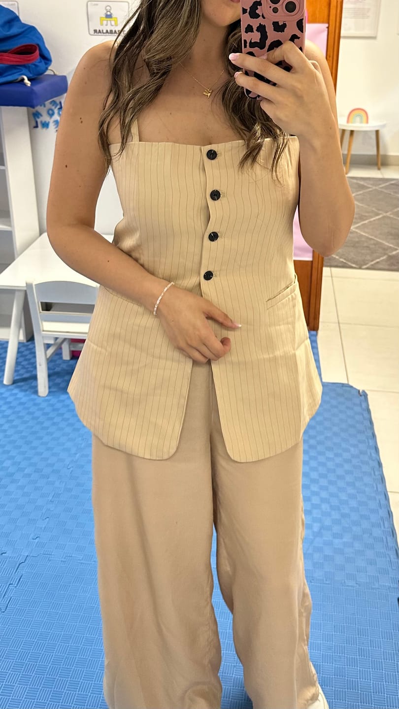 Customer photo review of Polera Oxford crudo