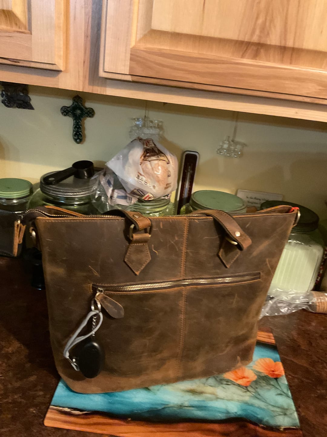Customer photo review of Sundara Women Leather Tote Bag