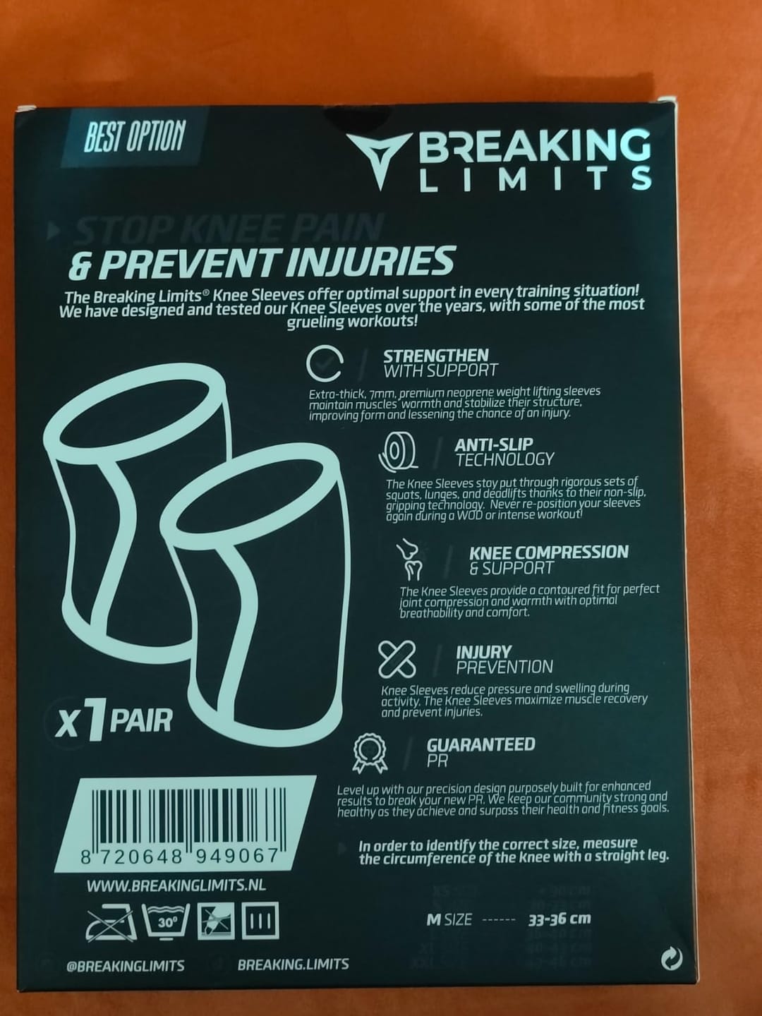 Customer photo review of Knee Sleeves Powerlifting
