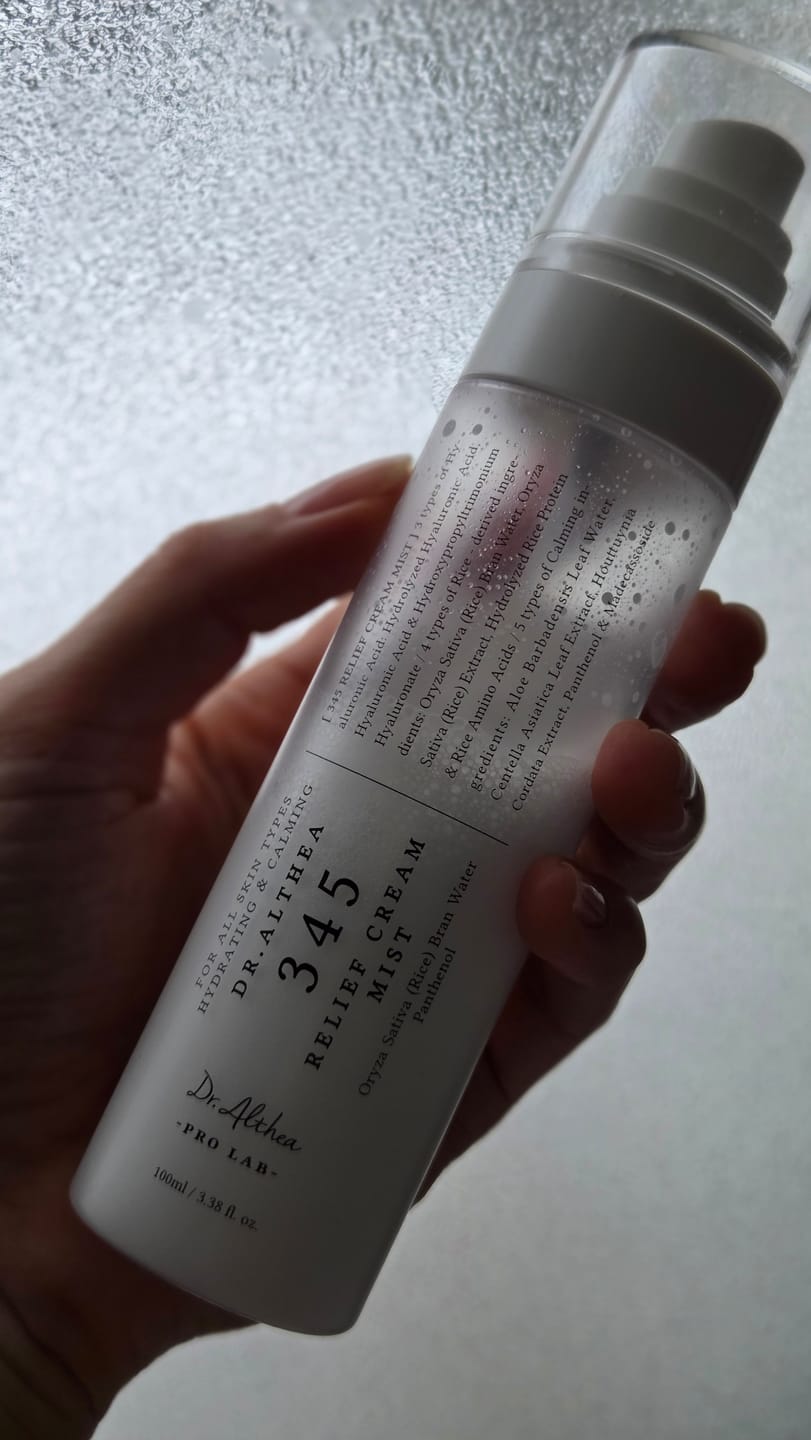 Customer photo review of Nomierinošs un atjaunojošs krēma mists Dr. Althea 345 Relief Cream Mist
