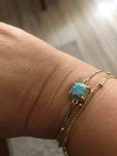 Customer photo review of Bileklik - Pirinç - Zirkon - Kristal - 18K Gerçek Altın Kaplama - KC Altın  Kaplama- 5.8gr - MJ106515