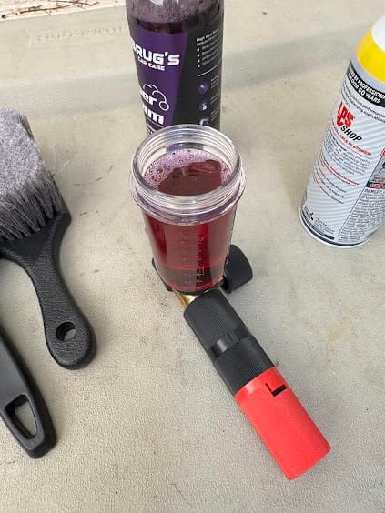 Customer photo review of Brug’s HyperFoam – Thickest Snow Foam Car Wash Soap | Berry Scented | Ultra High Foaming Shampoo for Car Wash