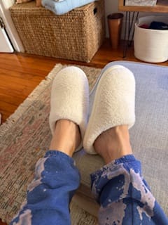 Customer photo review of Nordic Plush Slippers
