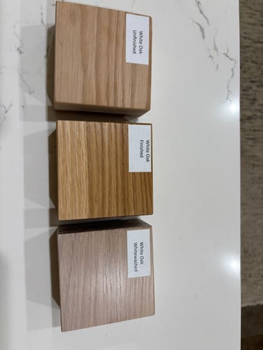 Customer photo review of White Oak Sample