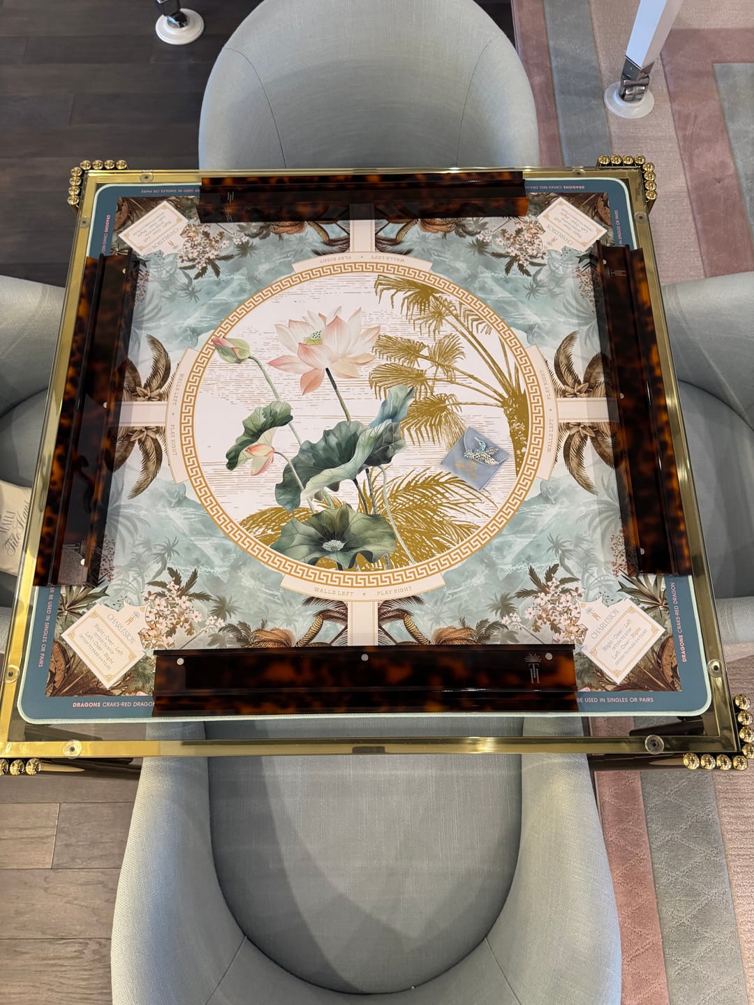 Customer photo review of Tortoiseshell Mahjong Racks