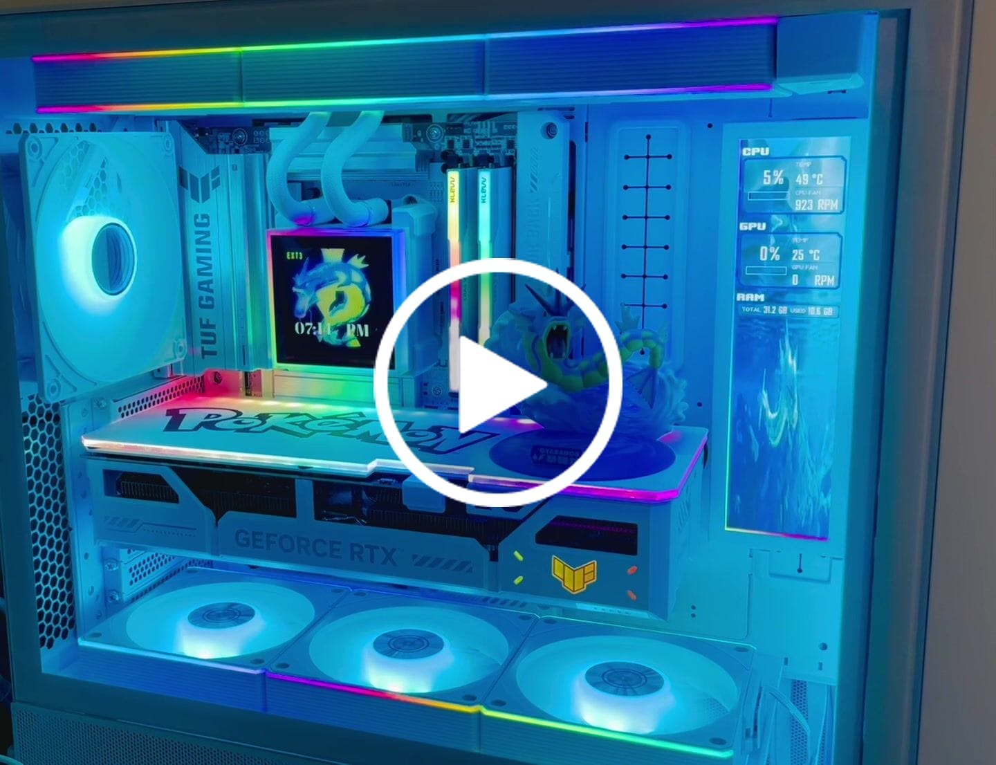 Customer video review of Custom Design RGB GPU Backplate
