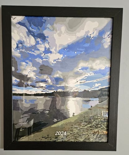 Customer photo review of Custom Landscape Paint By Numbers