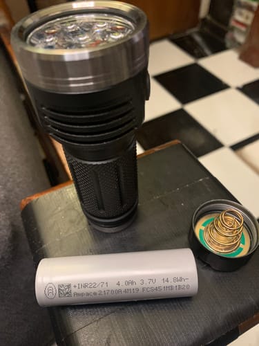 Customer photo review of Ampace JP40 21700 4000mAh 70A Battery