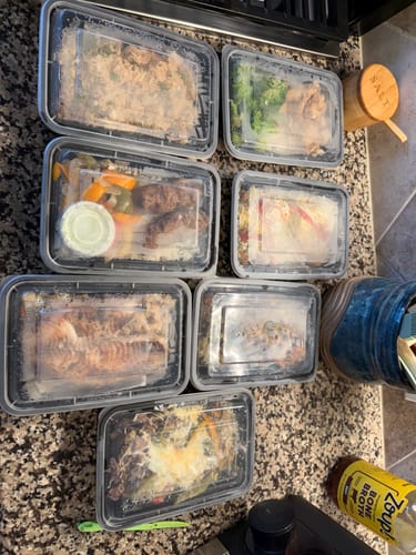 Customer photo review of Healthy Meal Prep in Houston | 7 MEALS PLAN