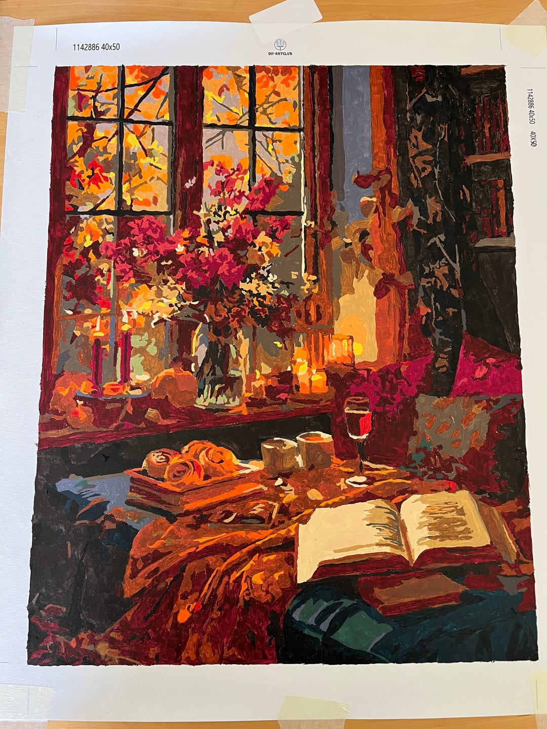 Customer photo review of Cozy evening | Paint by Number