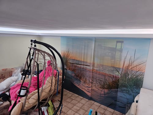 Customer photo review of Foto Schiebegardine "Sonnenuntergang an der Ostsee"